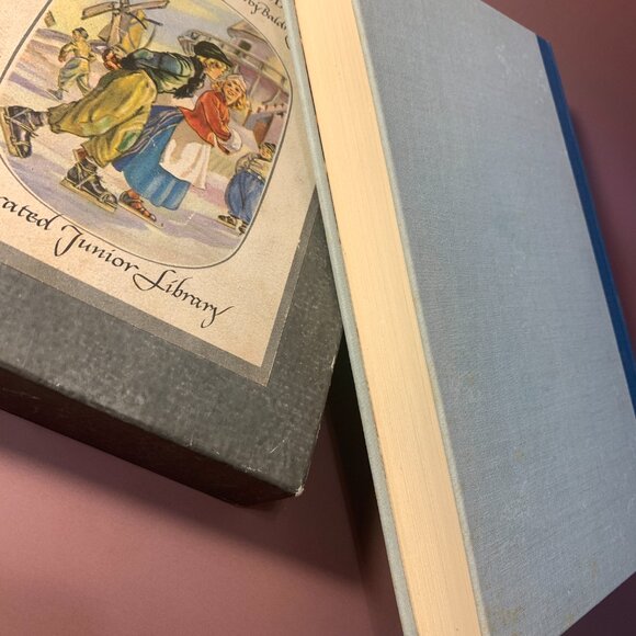 1945 HANS BRINKER, THE SILVER SKATES Mary Mapes Dodge Cardboard Slip Case Cover - Picture 9 of 11